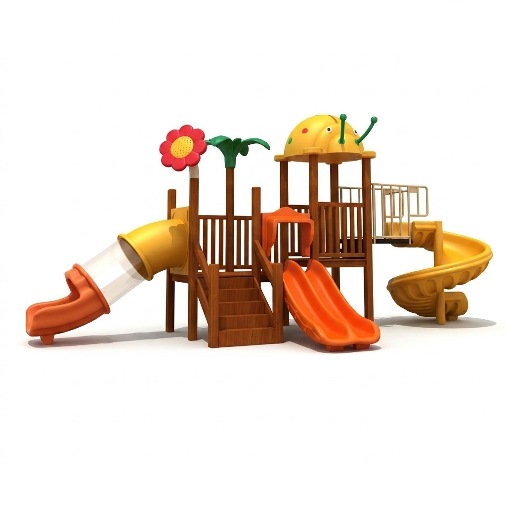 Spielturm mit Rutsche Unterhaltung für Kinder Spielplatz für Kinder