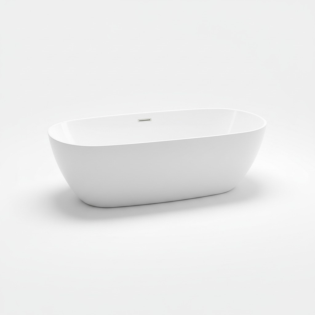Standbadewanne Badezimmer Acryl Badewanne Wanne Freistehende Weiß