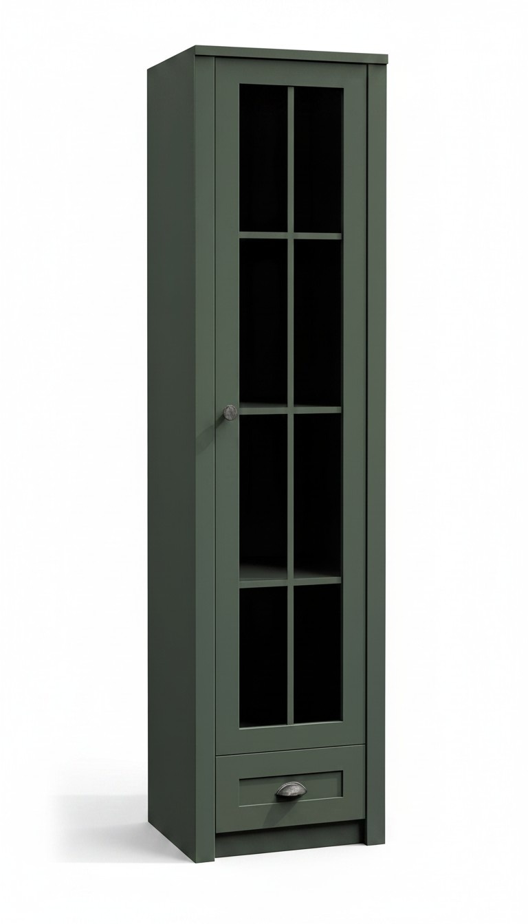 Standvitrine Vitrinenschrank Hochschrank Vitrine Schrank Regalschrank