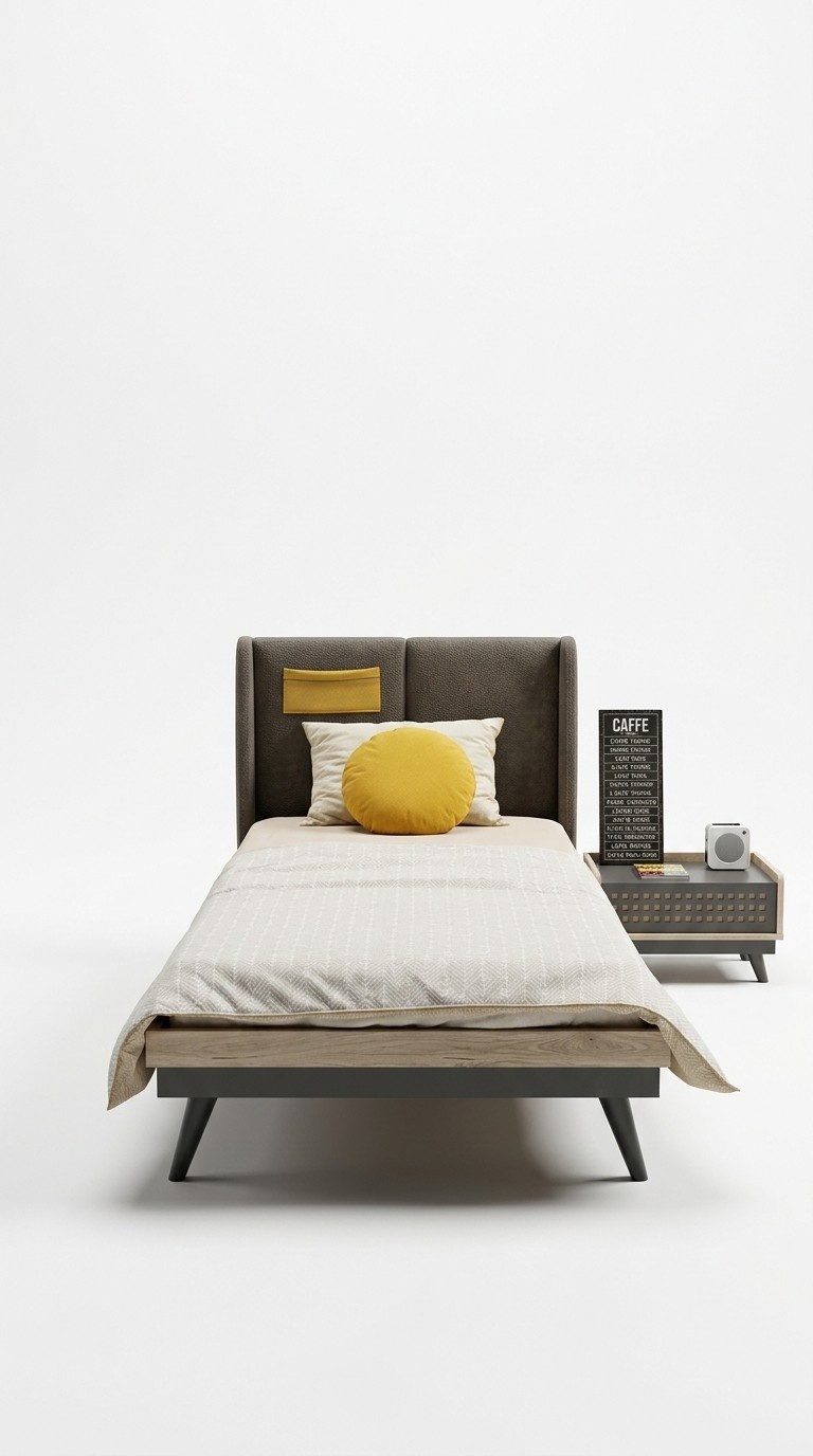 Stilove Schlafzimmer set Designer Jugendzimmer Möbel Bett + Nachttisch