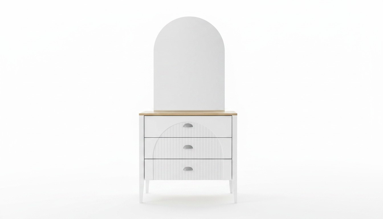 Stilvolle Kommode mit Spiegel Modernes Design Weiß für Elegantes Wohnen