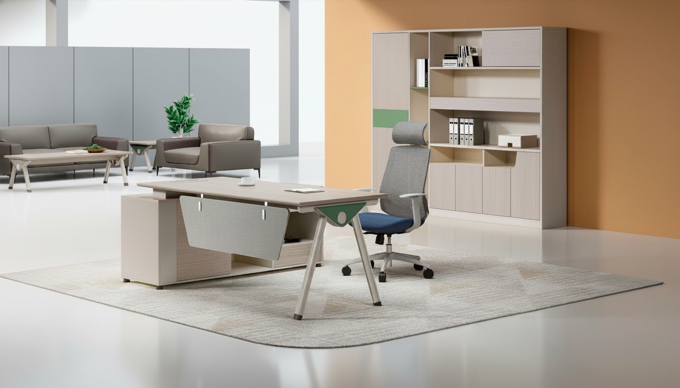 Stilvoller Ecktisch Designer Arbeitszimmer Luxus Möbel Edle Bürotische