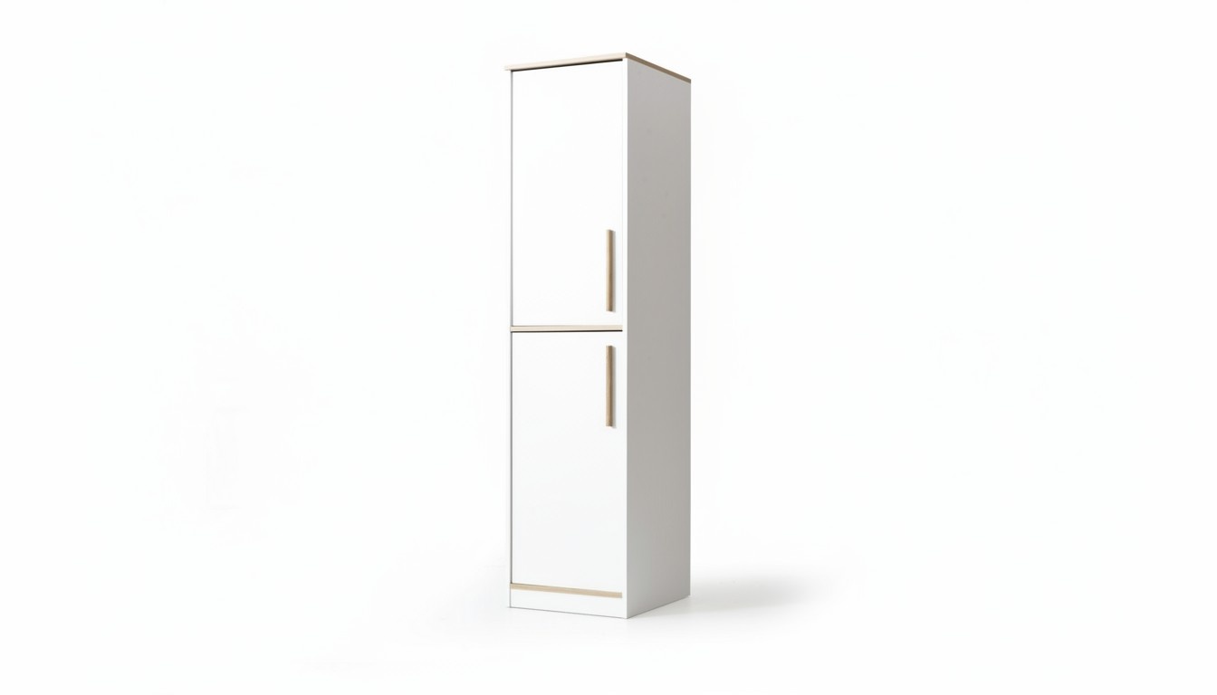 Stilvoller Weißer 2-Türiger Kleiderschrank Kinderzimmer Holz Luxus Möbel
