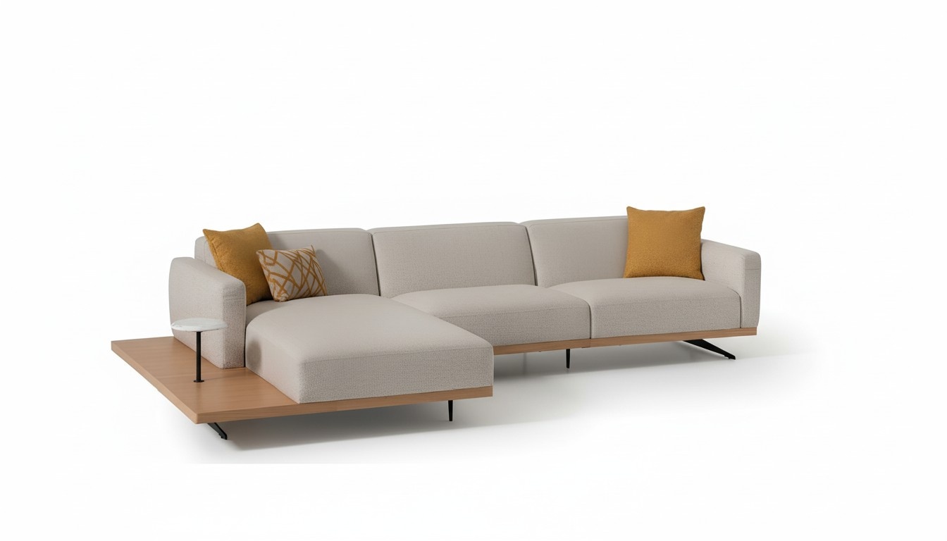 Wohnlandschaft Eckgarnitur L-form Couch Polster Stoff Ecksofa