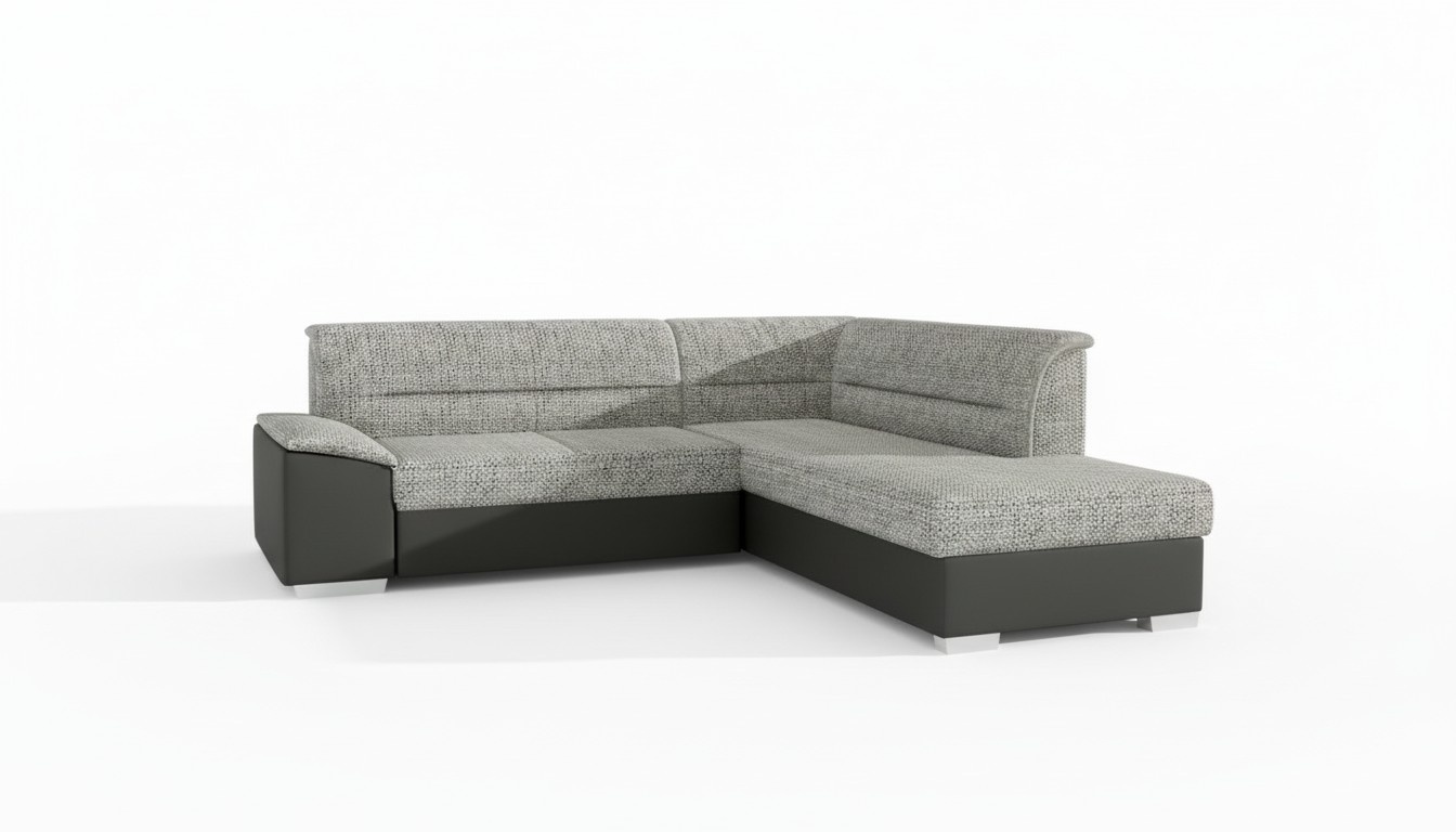 Stoff Ecksofa L-Form Sofa Couch Design Polster Modern Textil Sitzpolster Gruppe