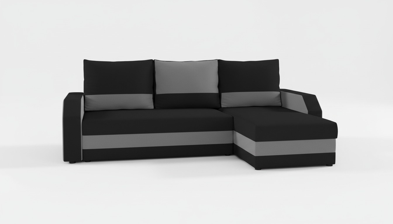 Stoff L-Form Couch Wohnlandschaft Ecksofa Garnitur Modern Design Sofa Couchen