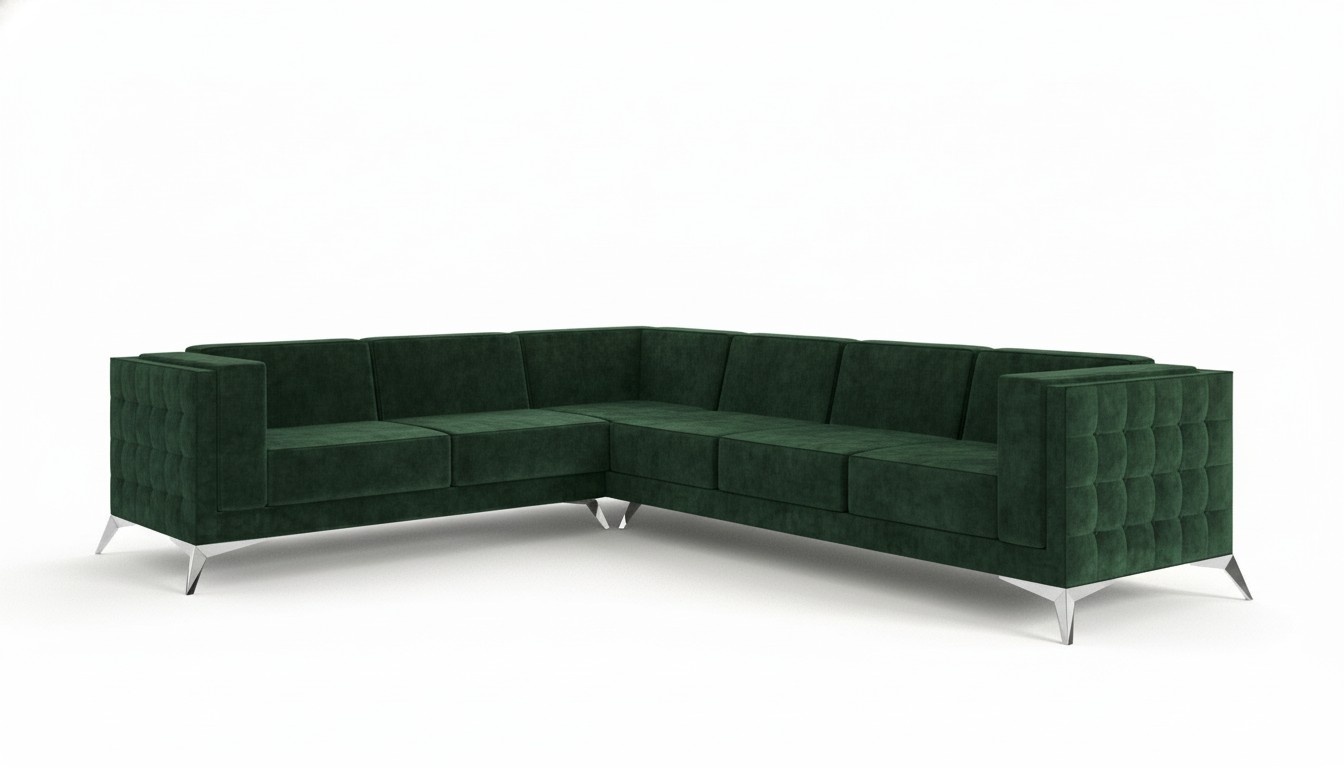 Stoff L-Form Couch Wohnlandschaft Ecksofa Garnitur Design Modern Sofa