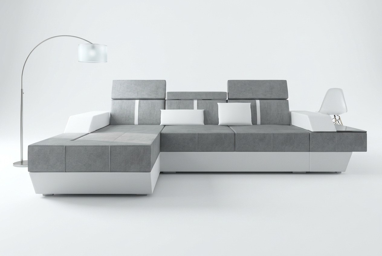 Stoffsofa Ecksofa Textil Stoff Wohnlandschaft Polster Neu Textilsofa Sofa +USB