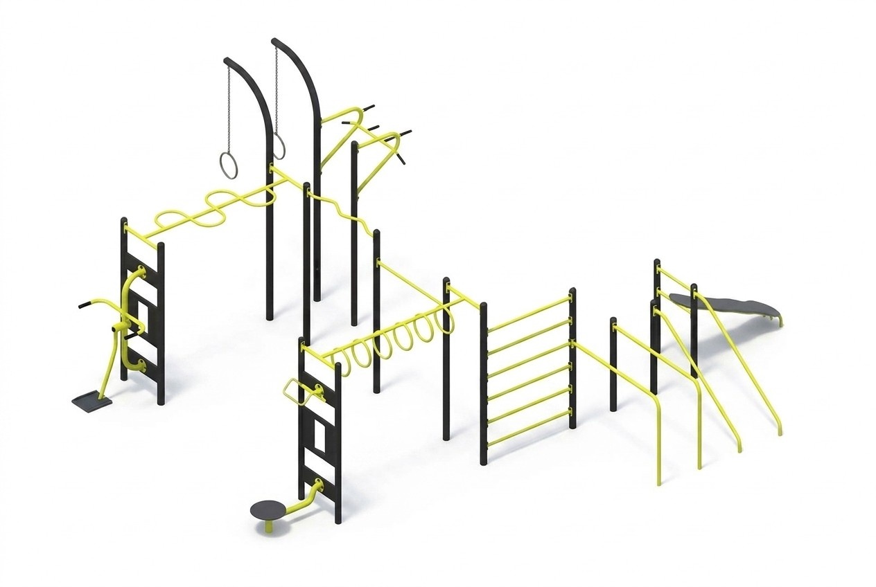 Straßenfitnessstationen Straßensportgeräte Trainingsgeräte Klimmzugstangen Dips