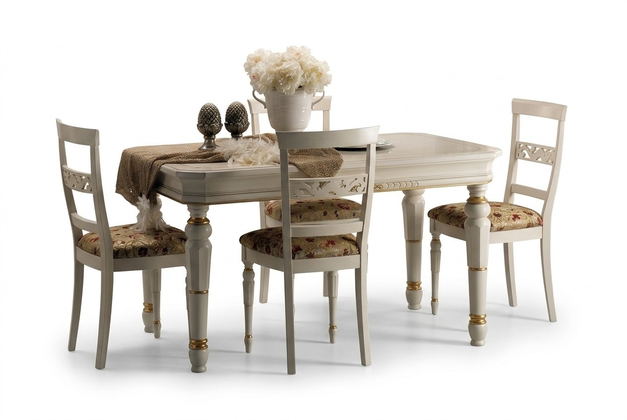 Stühle Stuhl Holz Luxus Sitz Set 4x Lehnstuhl Sessel Esszimmerstuhl Esszimmer