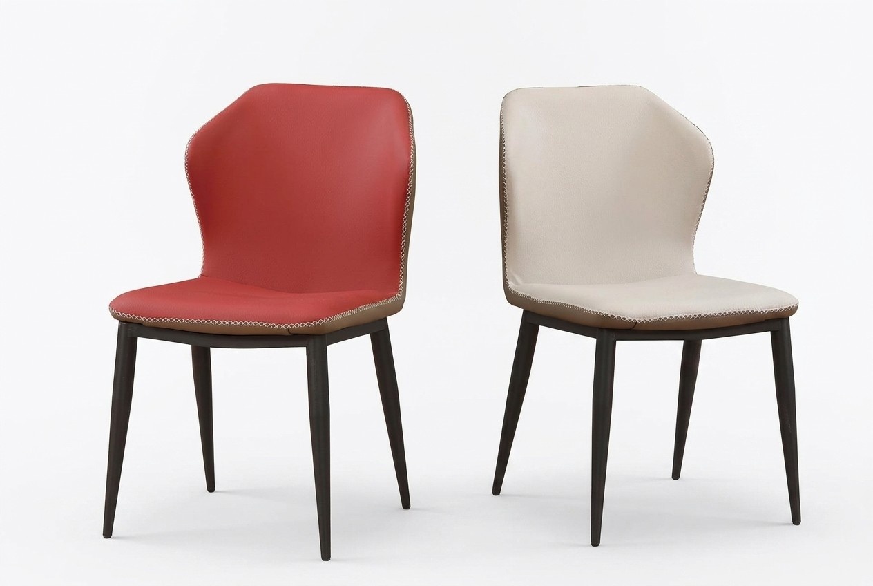 Stuhl 1x Ess Zimmer Polster Stuhl Fernseh Lounge Club Leder Textil Sitz