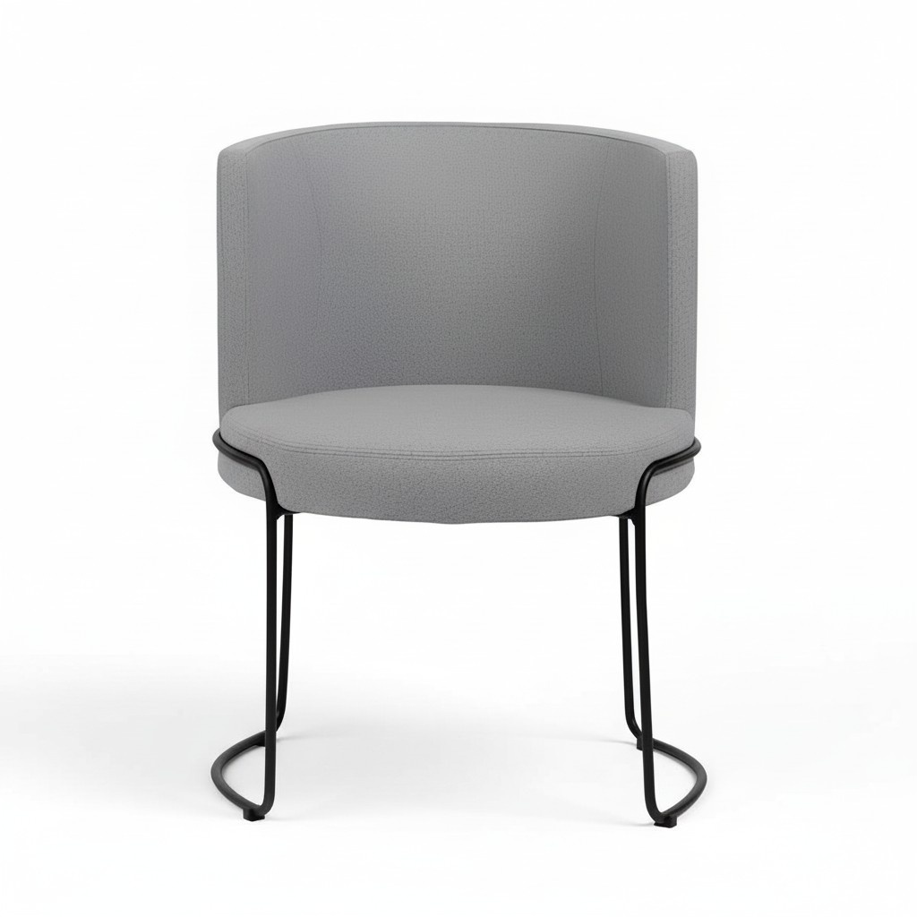 Stuhl Modern Polster Esszimmer Stühle Textil Farbe Grau 1 Sitzer JV Möbel