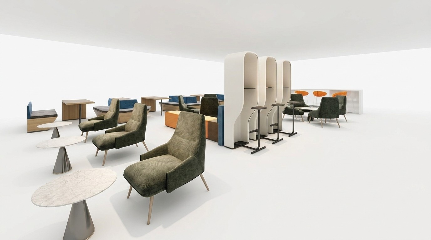 Telefon Zelle Gepolsterte Trennwand Gepolsterte Möbel Einrichtung Büro Office