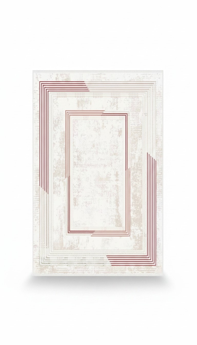 Teppich Rot Flur Rechteck Kunstfaserteppich Kurzflor Acryl Wohnzimmer