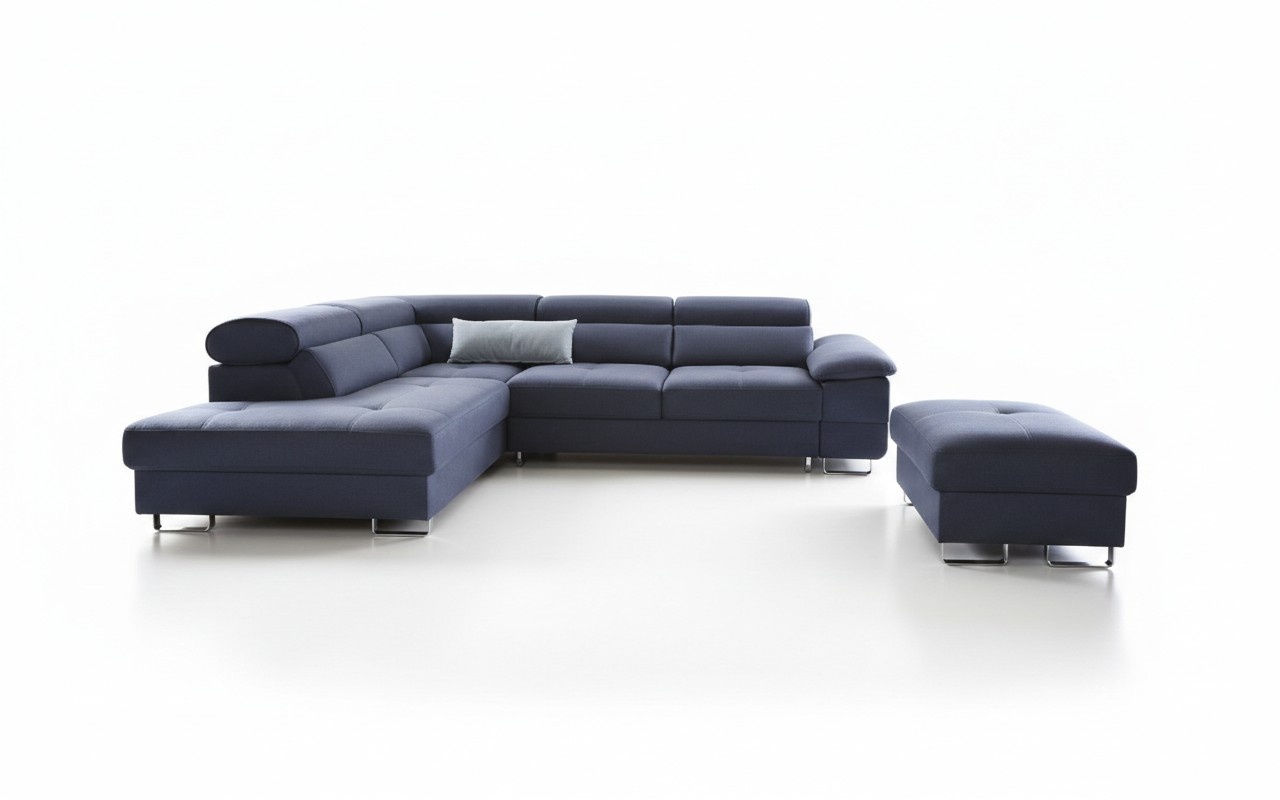 Textil Sofa Ecksofa Sofa Couch Polster Wohnlandschaft Textil Sofas Couchen LForm