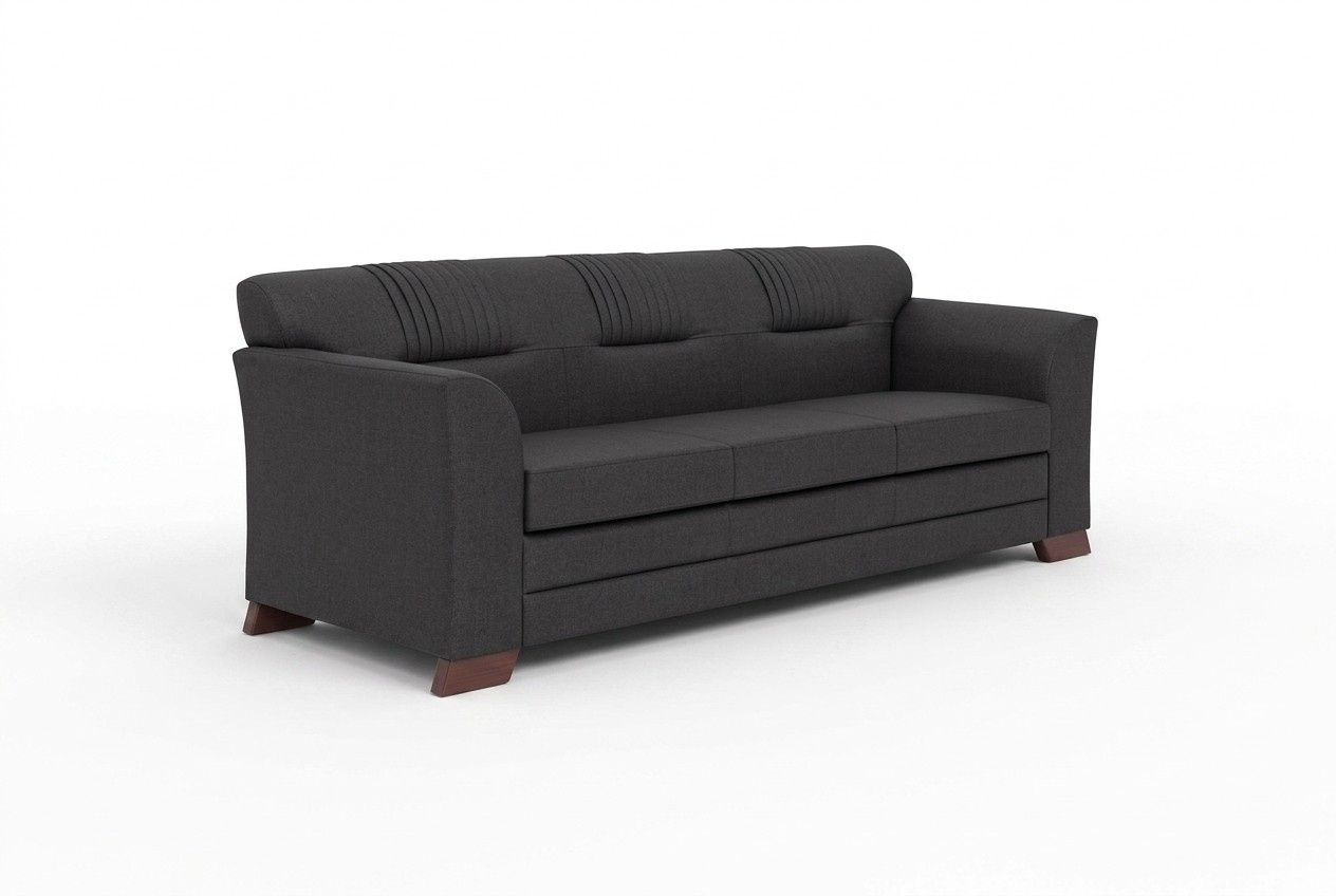 Textil Sofa Dreisitzer Polstercouch Arbeitszimmereinrichtung Büro