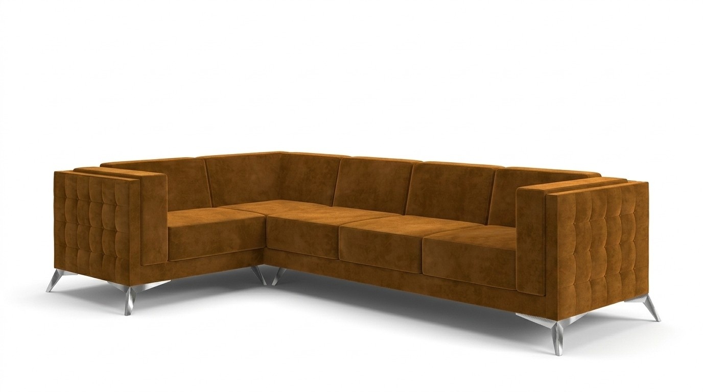 Textilsofa Couch Wohnlandschaft Garnitur Design Modern Sofa Ecksofa
