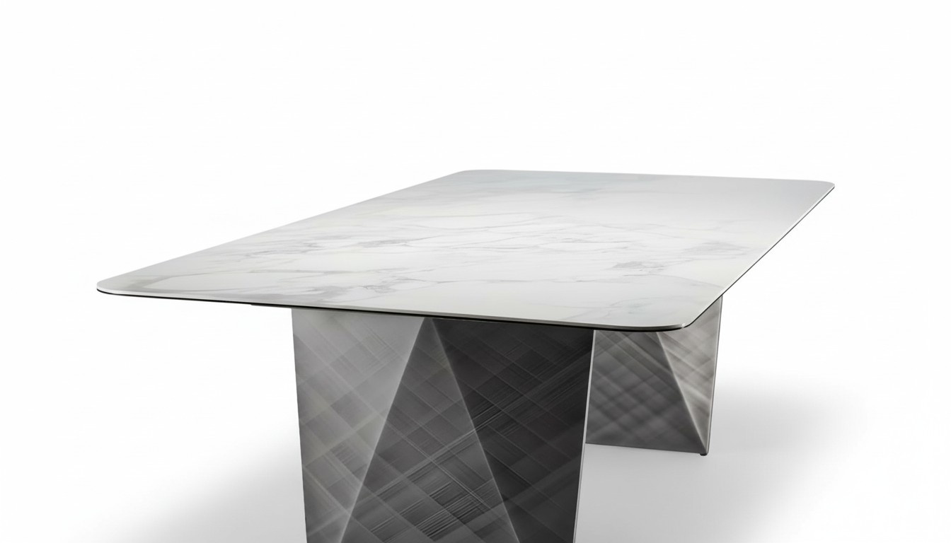 Tisch Esszimmer Esstisch Modern Glas Wohnzimmertisch Design Metall