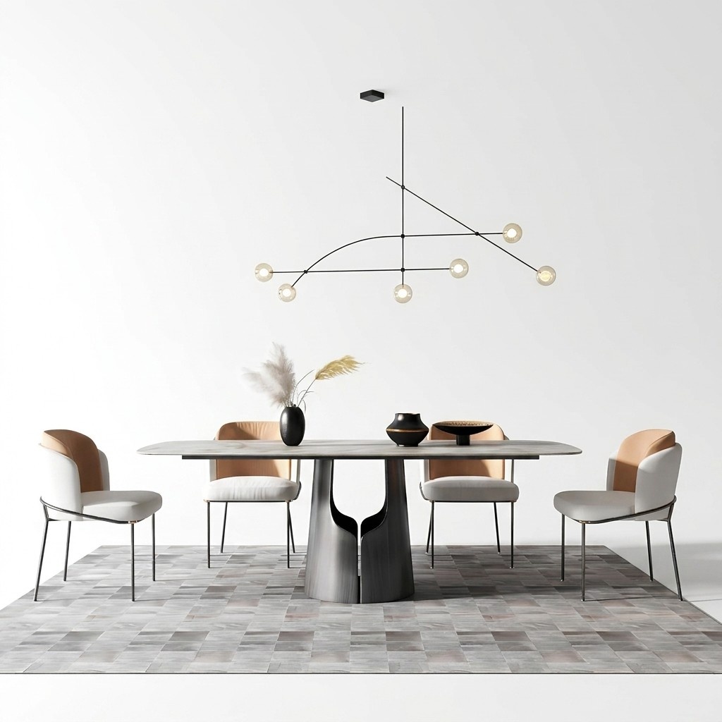 Tisch Moderner Esstisch Marmor Design Holztisch Wohn Tische Ess Zimmer