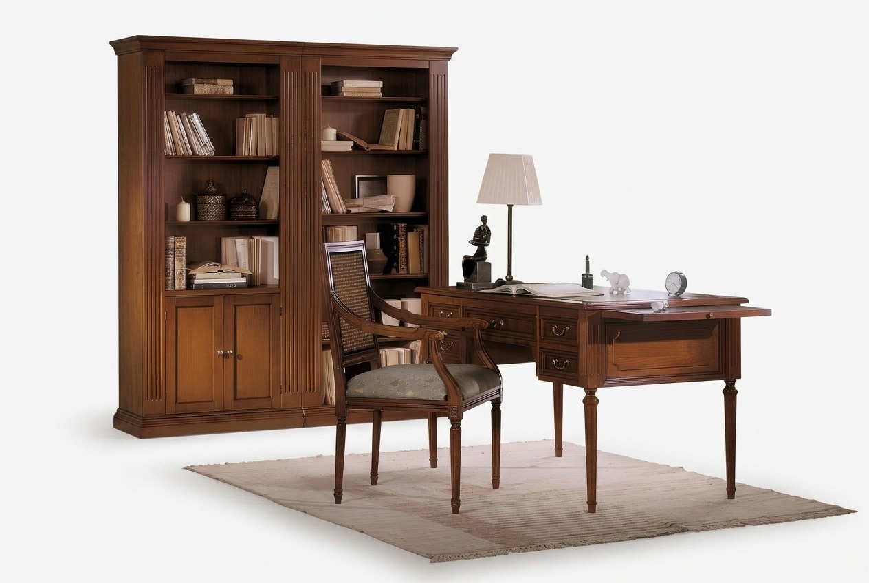 Tisch Schreibtisch Sekretär Schreibtische Italienische Möbel Stuhl Set Büro 2tlg