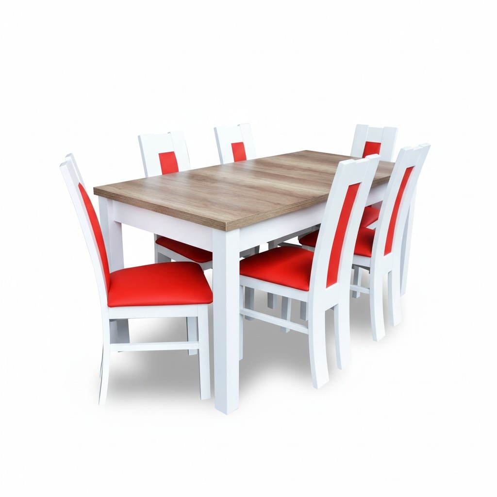 Tische Essgruppe Esszimmer Garnitur Tisch 6 Stühle Stuhl Set Holz Essgarnituren