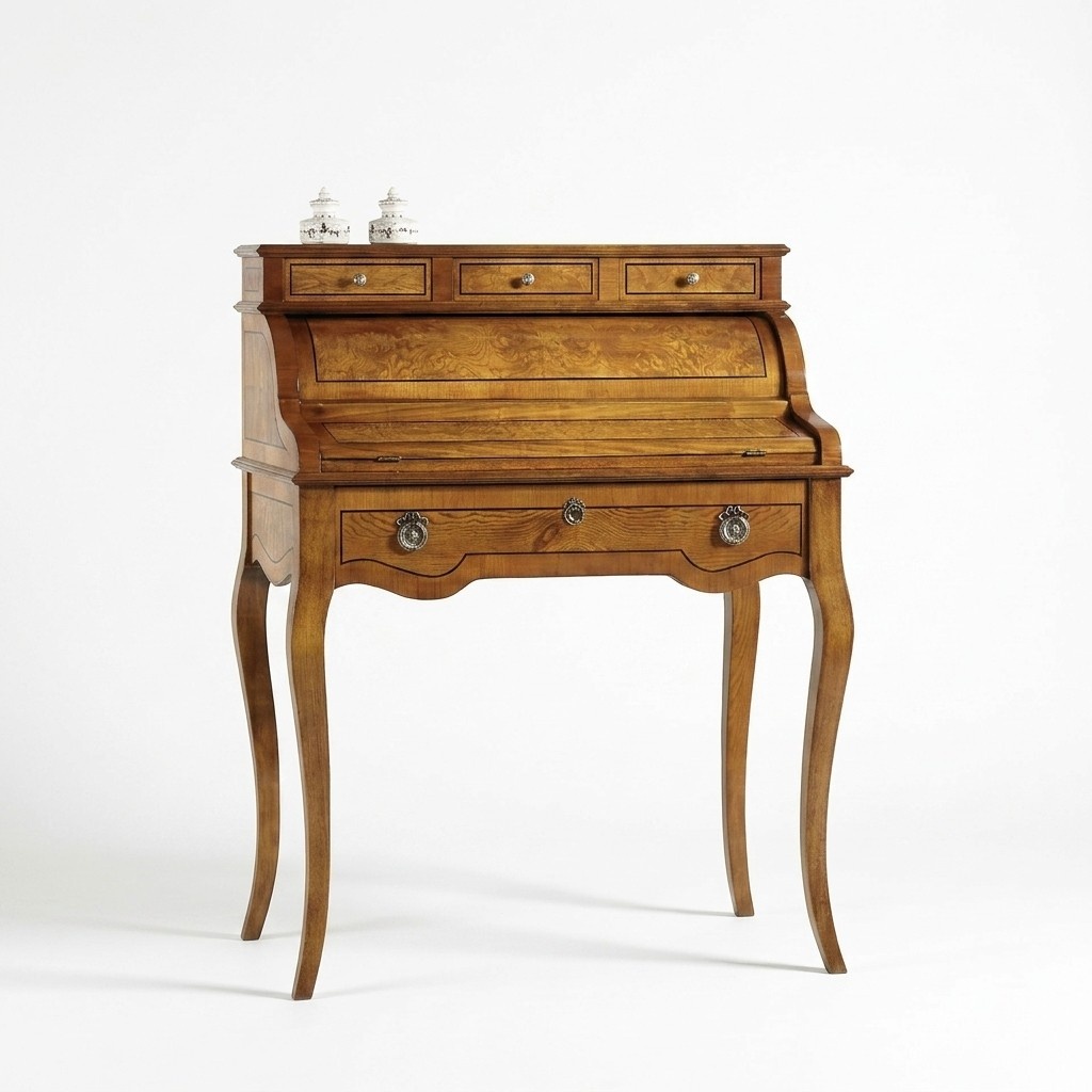 Tische Schreibtisch Büro Tisch Edle Holz Barock Rokoko Antik Stil Möbel
