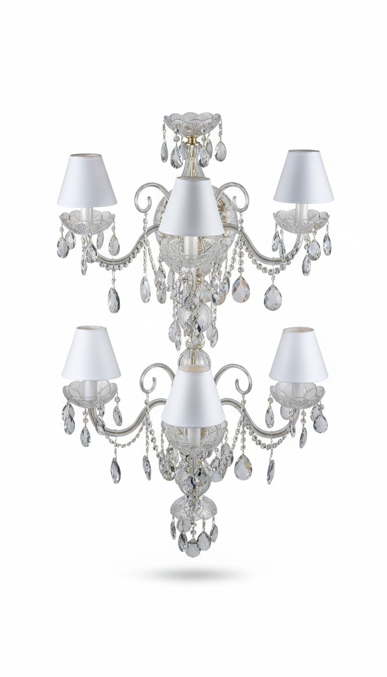 Tischleuchte Antik Stil Kronleuchte Tisch Lampe Kristall Lampen Leuchten