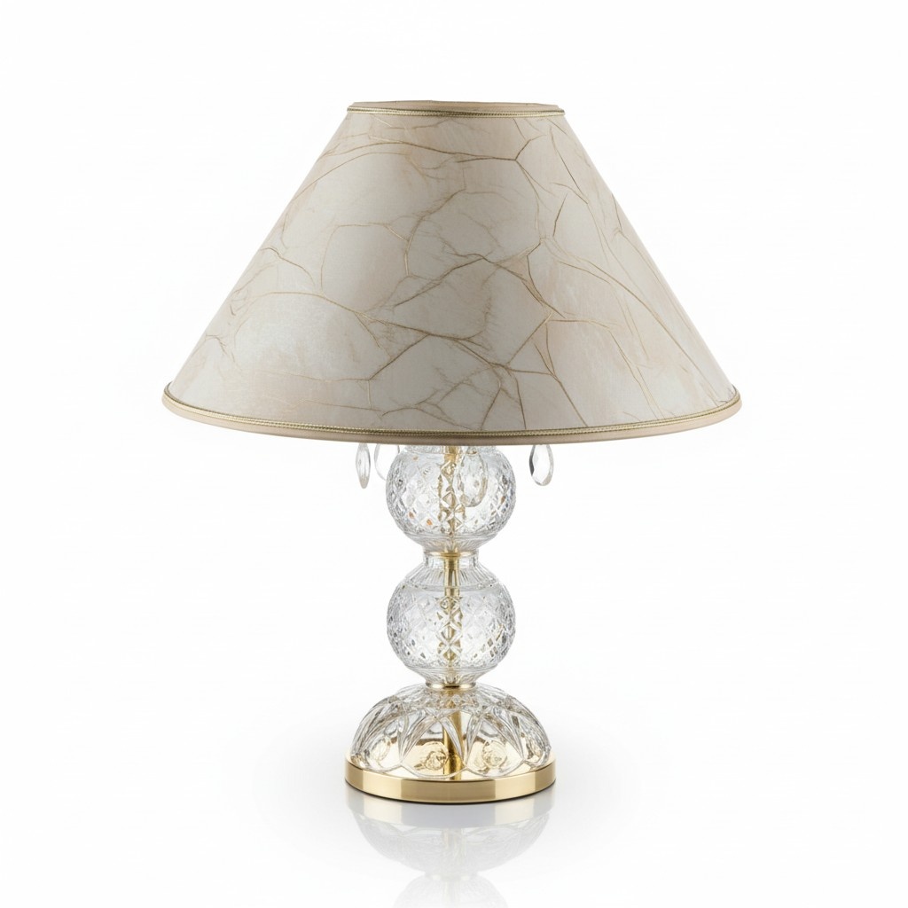 Tischleuchte Antik Stil Tisch Lampe Kristall Leuchte Lampen Leuchten