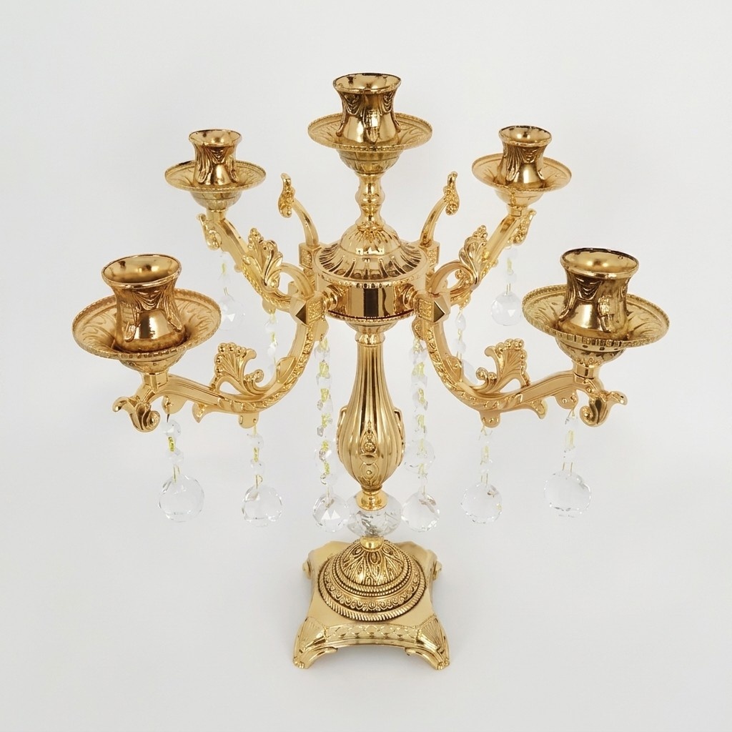Tischleuchte neu Luxus Lampe Wohnzimmer Nachttischlampen Modern Gold