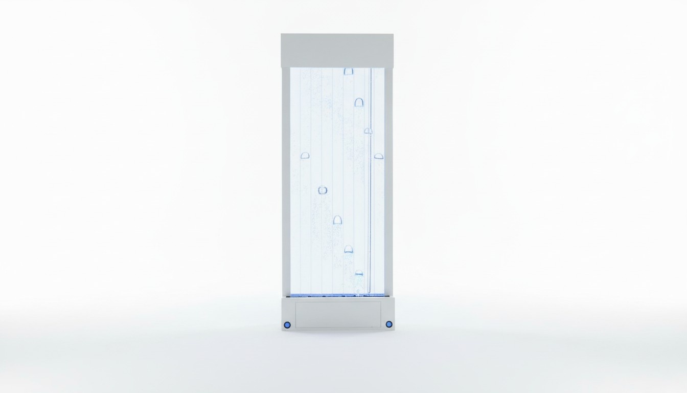 Trennwand Regal Schrank Wasserwand Säule Wände Waterwall LED