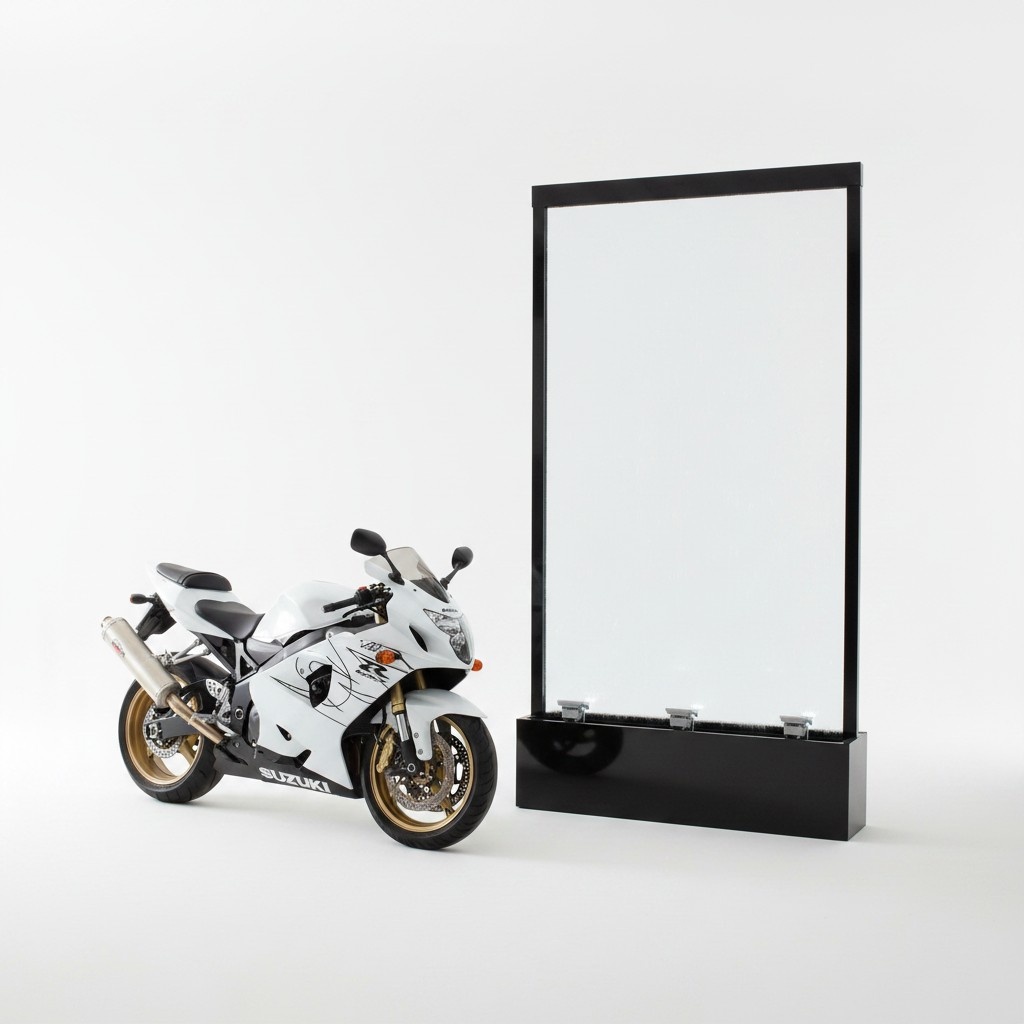 Trennwand Wasserwand Säule Wände LED 100x300 cm Wasserwände