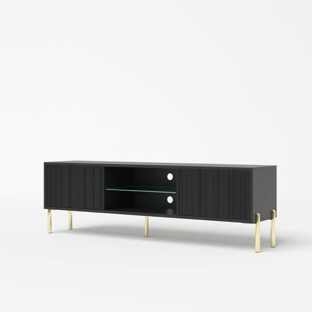 TV-Lowboard Fernsehkommode TV-Möbel Fernsehablage Holzmöbel Sideboard