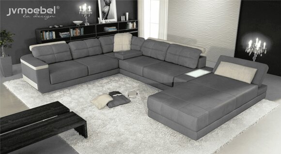 Wohnlandschaft Ecksofa Leder Eck Sofas Neu U Form Sofa Couch Polster Couchen Neu