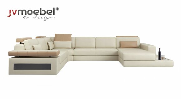 U Form Ecksofa Couch Polster Big xxl Sofas Couchen Sofa Wohnlandschaft Neu