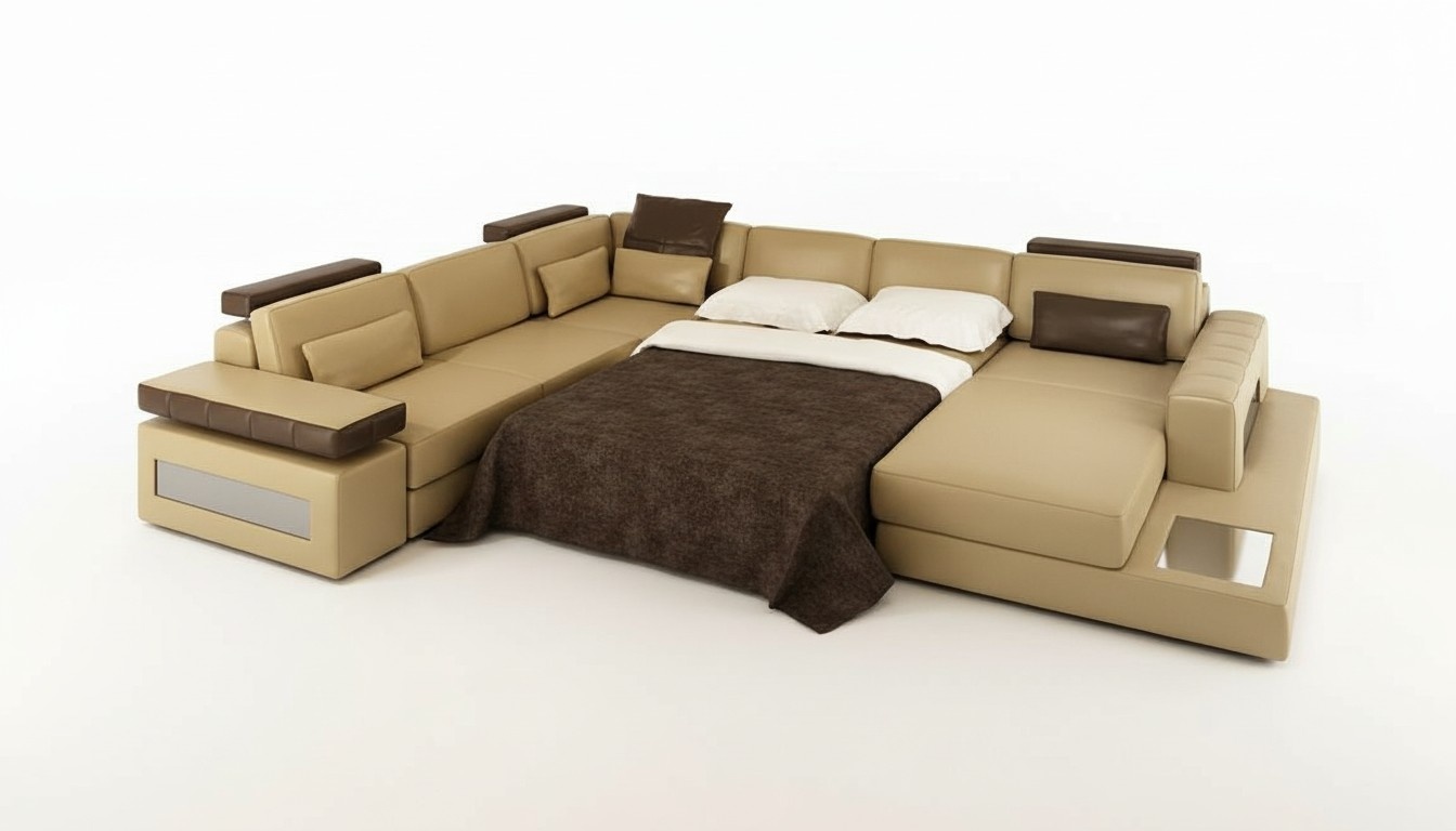 U-Form Couch Design Polster Textil Eck Modern Sofas Wohnlandschaft Ecksofa Stoff