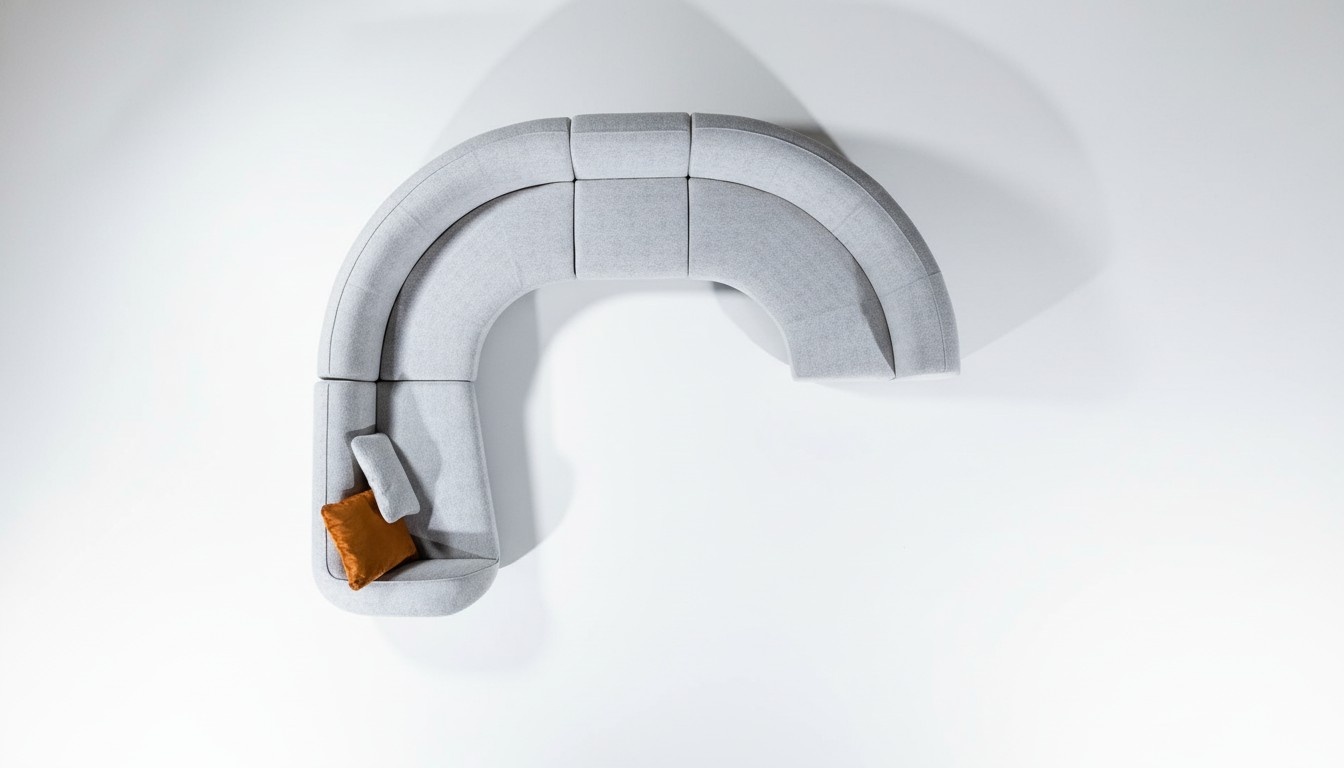 U-Form Sofa Couch Wohnzimmer Wohnlandschaft Ecksofa Design Polster Textil