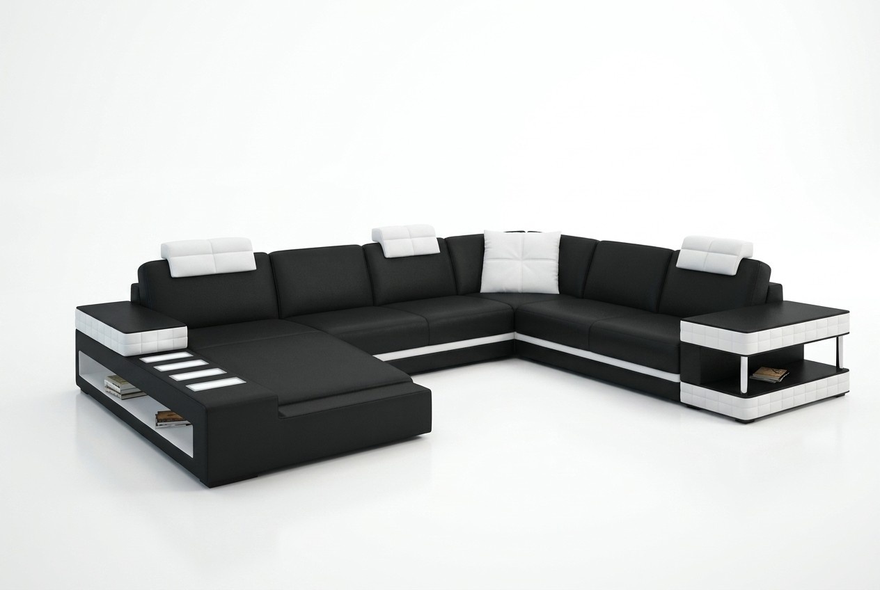 U Form Sofa Couch Polster Garnitur Wohnlandschaft Design Luxus Ecksofa