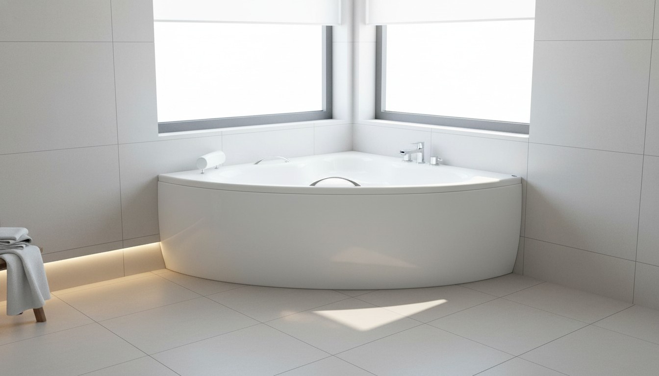 Unförmige Badezimmer Wanne Eck Badewannen Design Wannen Weiß Eckwanne Bad Neu