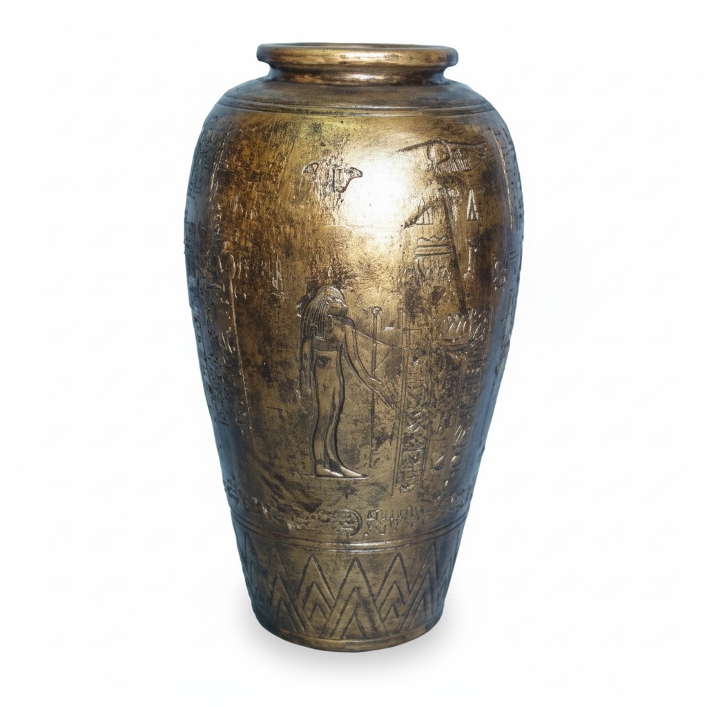 Vase Blumenvase Ägyptische Vase Decovase Blumentopf Dekoration Deko
