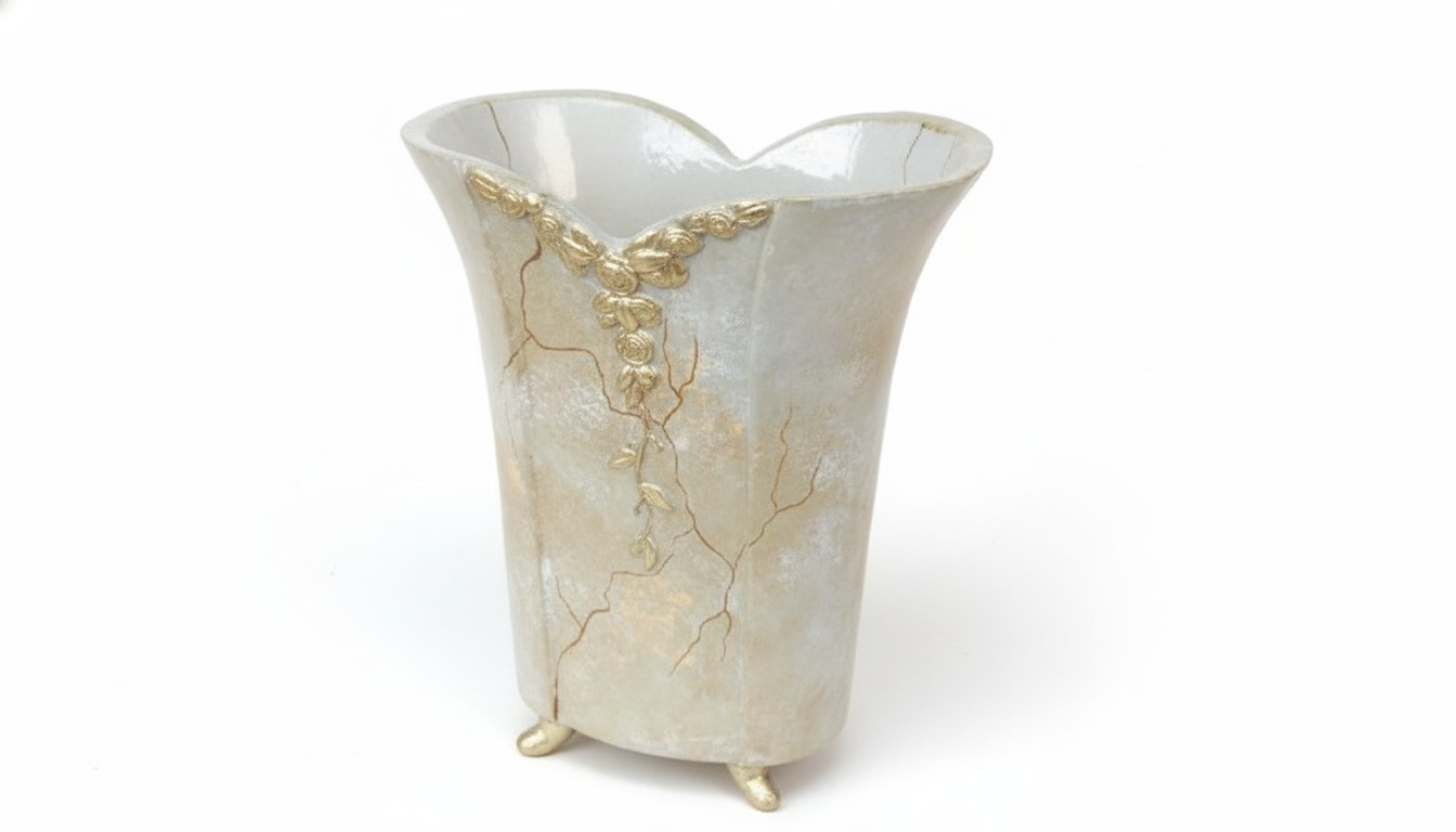 Vase Dekoration Antik Stil Vasen Blumen Behälter Statue Tisch Deko Skulptur