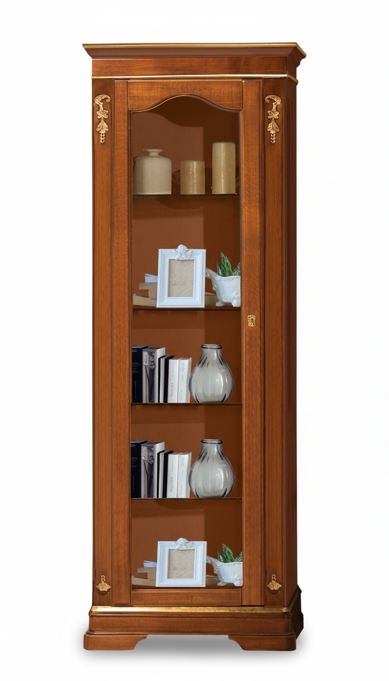 Vitrine Arbeitszimmer Art déco Büro Exclusive Wohnzimmer Modern Holz JVMöbel