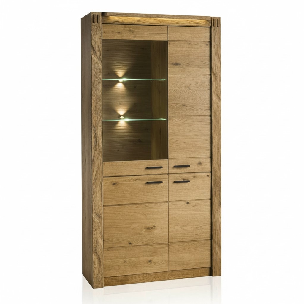 Vitrine Schrank Kommode Wohnzimmer Glas Regal Vitrinen Regale Holz