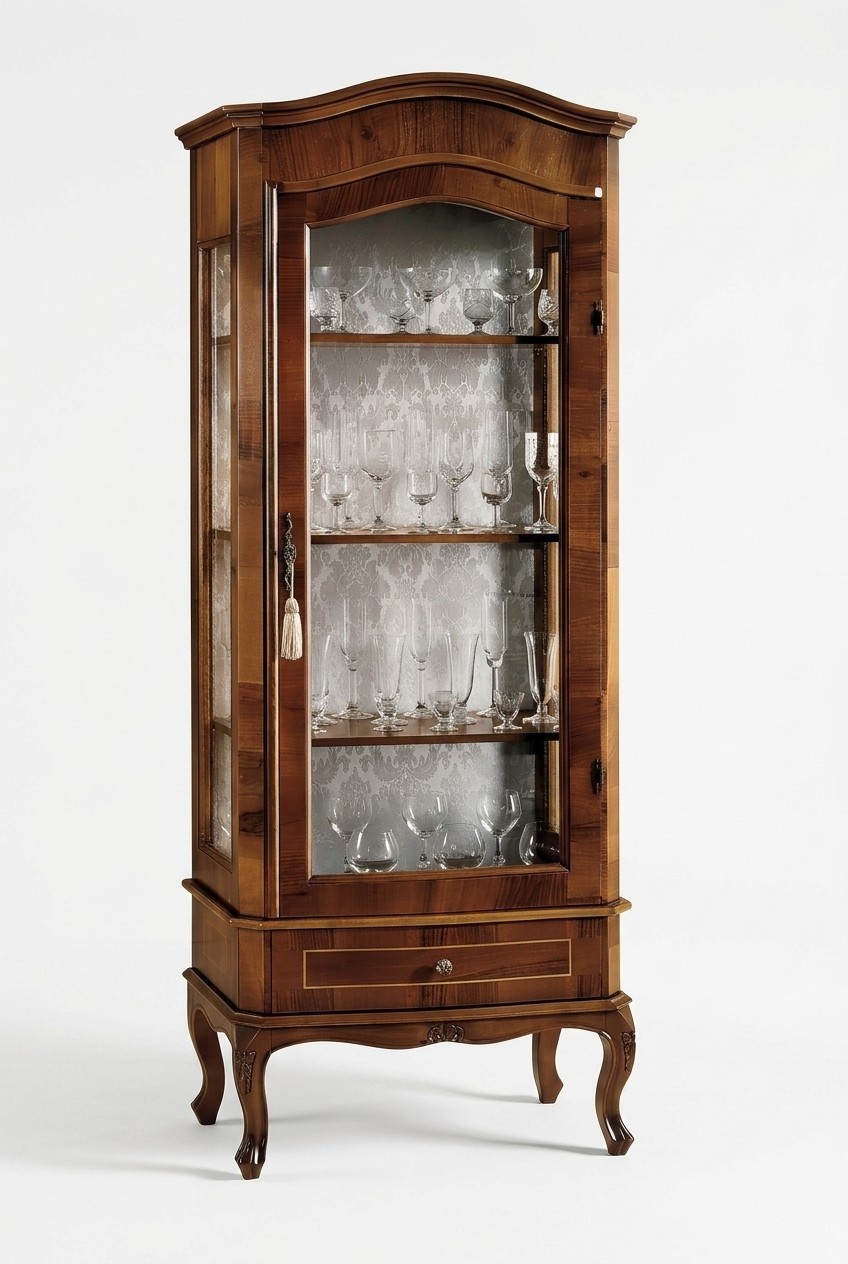 Vitrine Schrank Vitrinen Wohnzimmer Schränke Anrichte Italienische Möbel Holz