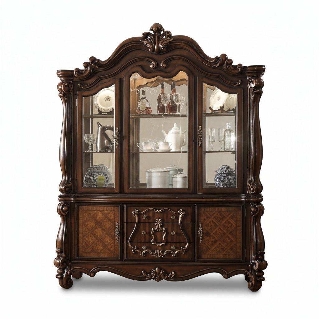 Vitrine Schrank Vitrinen Wohnzimmer Schau Schränke Design Barock Rokoko