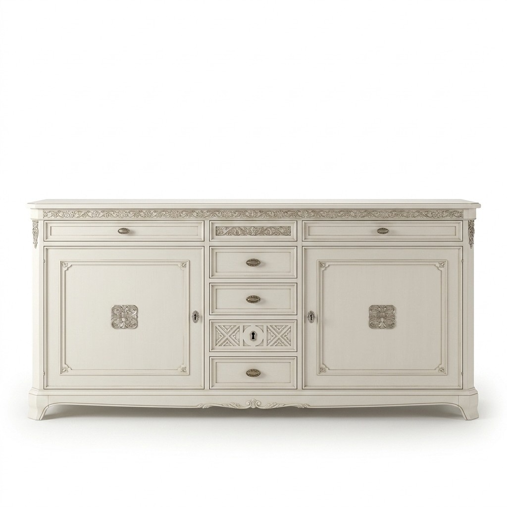 Vitrinen Anrichte Küchenbüfett Landhaus Regal Anrichte Schrank Buffet Vitrine