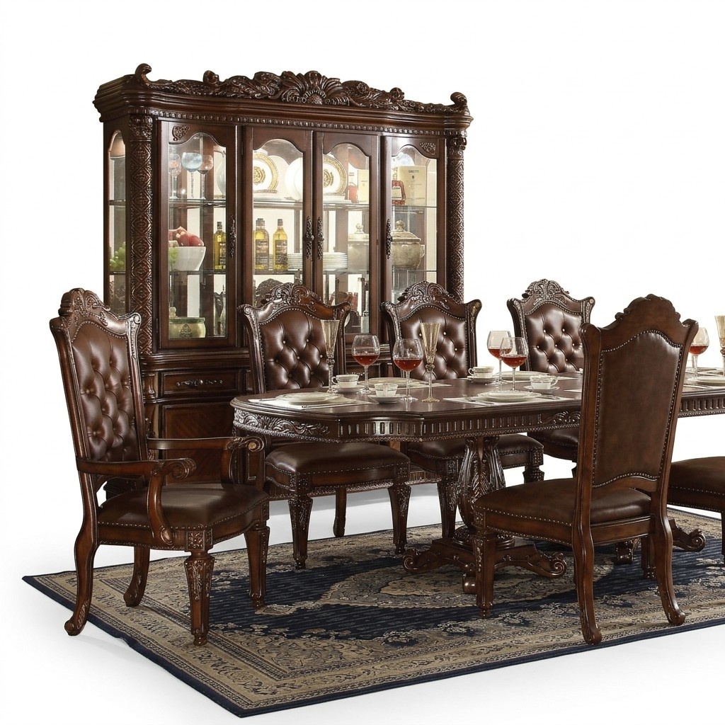 Vitrinen Glas Bar Schrank Haus Barock Schränke Wand Regal Holz Vitrine