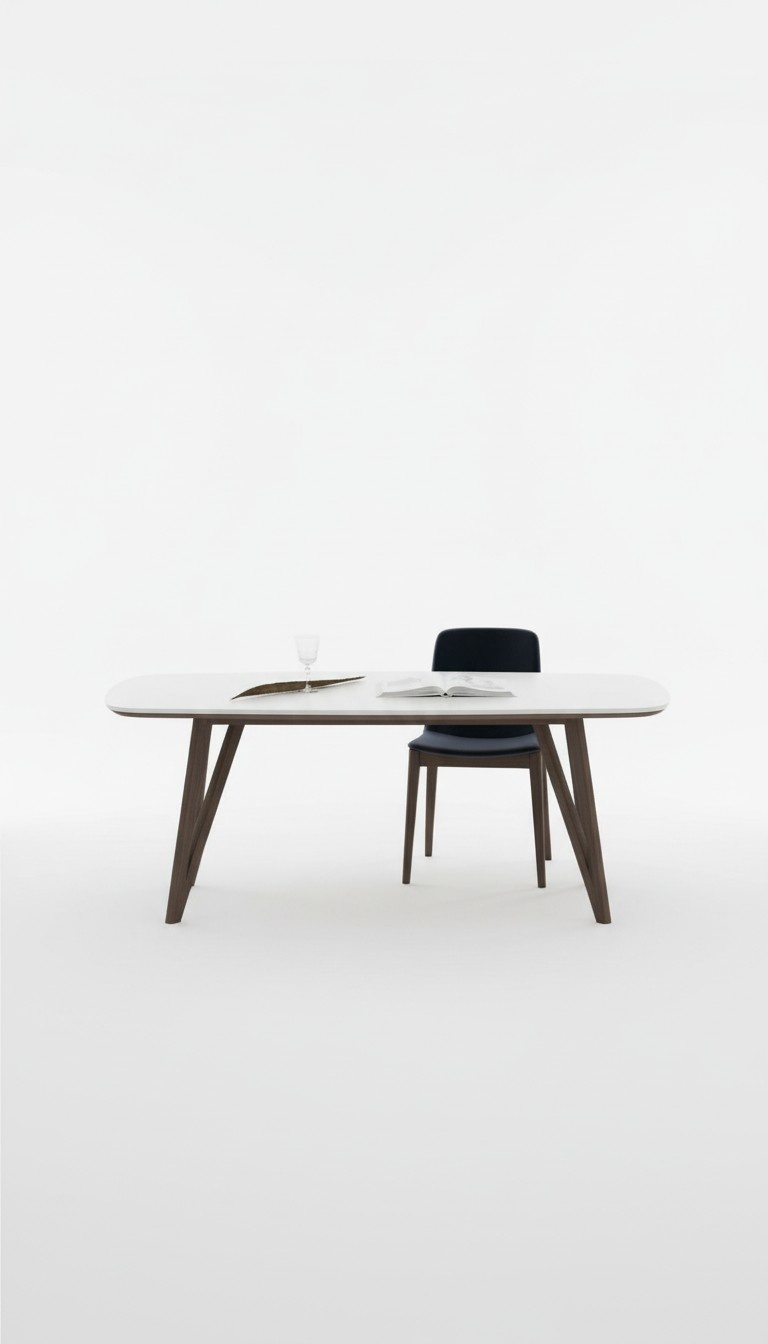 Walnuss Natur Küchentisch Esszimmermöbel Moderner Stil Luxus Möbel Tisch