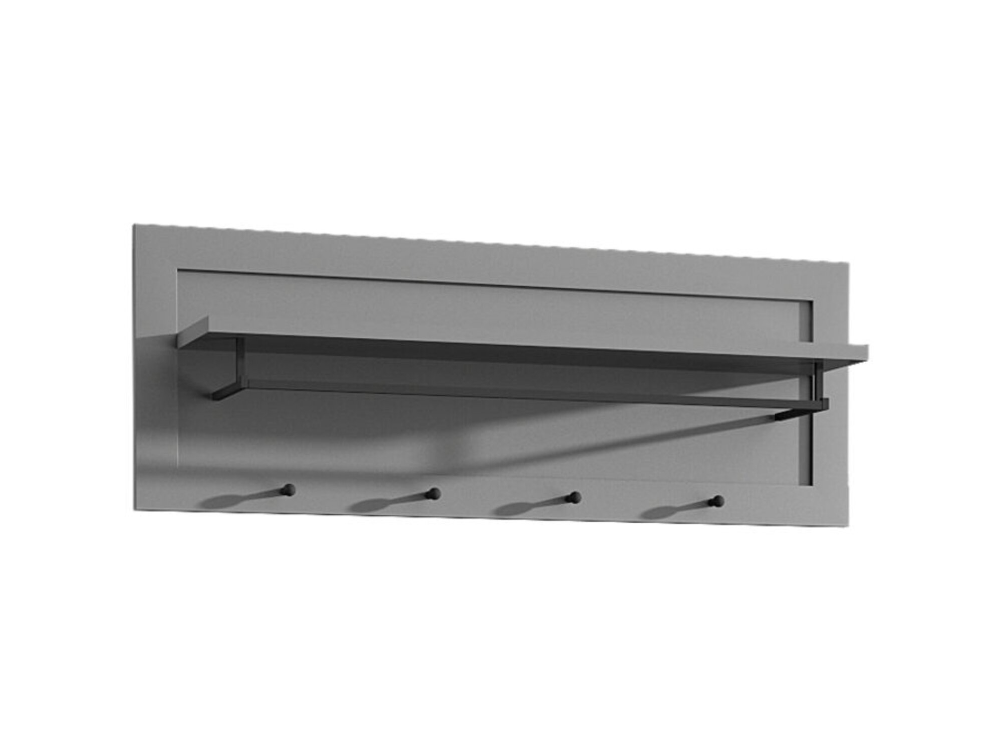 Wandgarderobe Garderobenleiste Wandablage Hakenleiste mit Kleiderstange