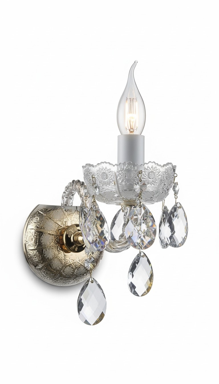Wandleuchte Bohemia Luster Antik Stil Wand Lampen Wandlampe Neu