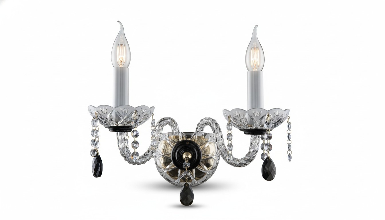 Wandleuchte Bohemia Luster Antik Stil Kronleuchter Wand Lampen Wandlampe